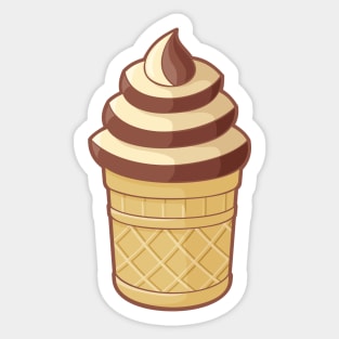 Retro Ice Cream Cup Sticker